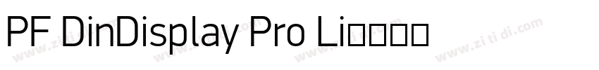 PF DinDisplay Pro Li字体转换